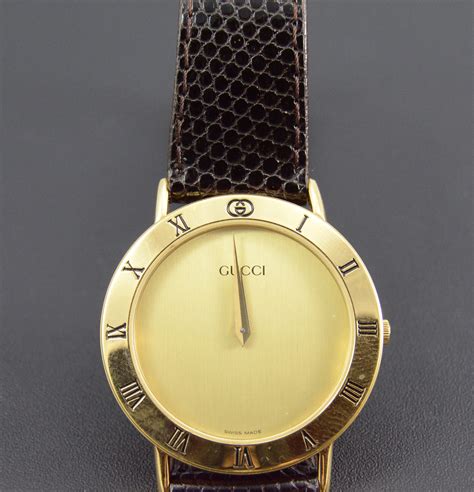 vintage gucci gold plated watch|Gucci vintage watch price.